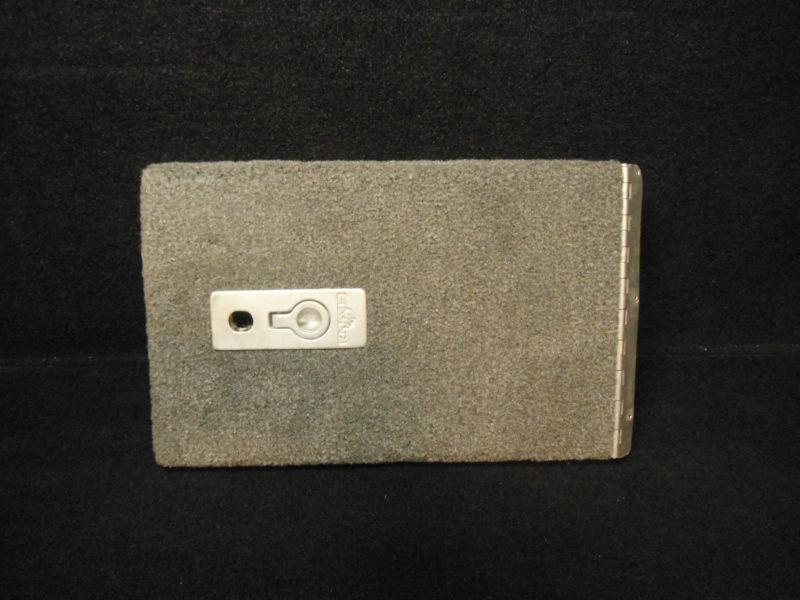 10" x 15" x 1.25"cajun  grey carpet boat deck/floor hatch compartment lid/door#2