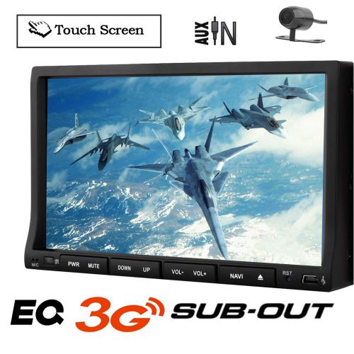 Dvd car mp3 player in-dash gps navigation 3g internet subwoofer ipod mic camera