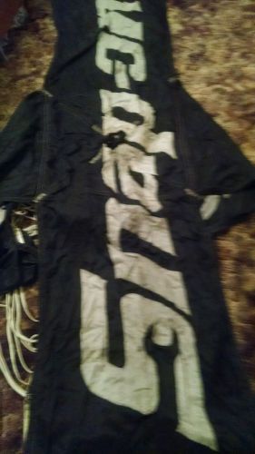 Black 10' simpson parachute  drag chute nhra new nostalgia gasser bob's