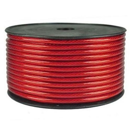 Metra install bay ibpc04r-125 4 gauge red value line power cables 125ft each new