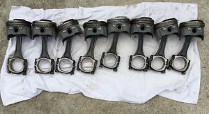 Ls-6 gm pistons #3963550 with connecting rods-chevelle-corvette-camaro-copo