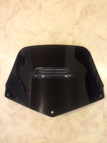 Goldwing f6b windshield, 'cee bailey' 13" tall, opaque black w/ center vent
