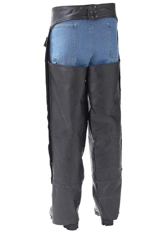 Buffalo Leather Motorcycle Biker Fully Lined CHAPS Size 2X, US $59.88, image 4