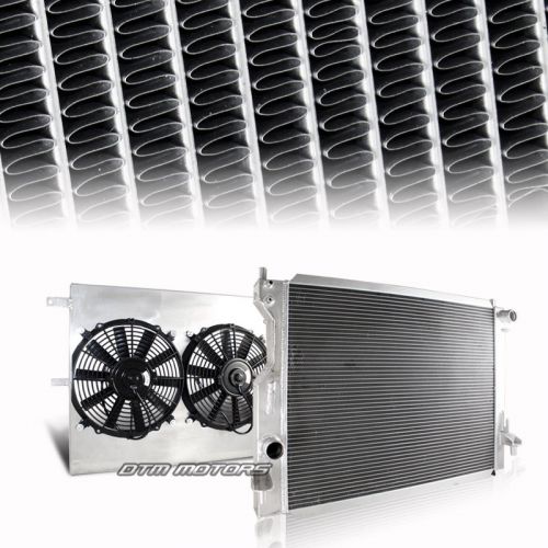 3 core aluminum cooling radiator+shroud for 05-10 ford mustang manual trans