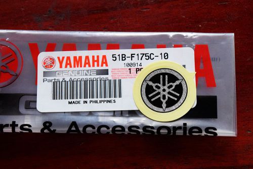 Yamaha original geniune emblem logo glitter sticker tuning fork 1" small size