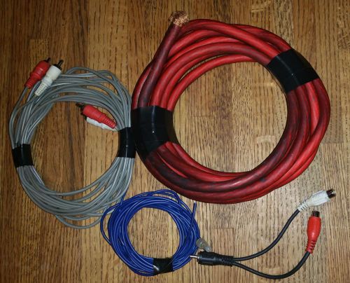 Rockford fosgate rfk4x 4 awg amp installation cables wires rca car audio