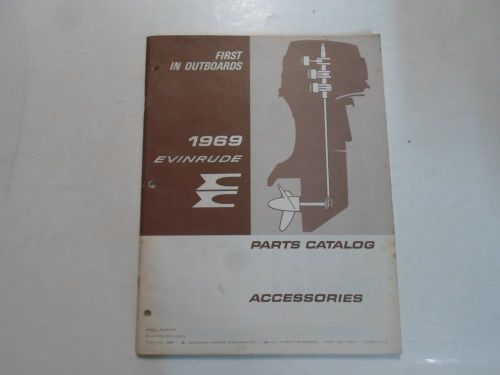 1969 evinrude outboards accessories parts catalog manual minor stains factory 69