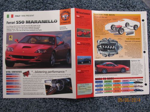 ★★ ferrari 550 maranello -  collector brochure -  specs info 1996+ ★★