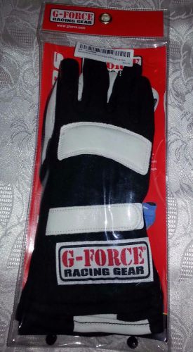 G-force 4100med blk single layer g5 racing gloves