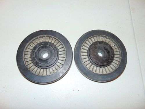2 vintage arctic cat rear suspension idler wheels 5 5/8" x 3/4" lot