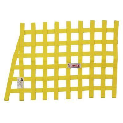 G-force racing 4134yl window net ribbon trapeziod 20" x 26" x 18" yellow ea