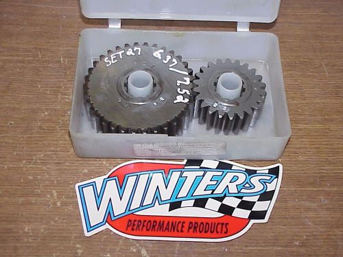 Winters set #27 quick change rear end 6.37/7.52 gears &amp; case 10 spline t30