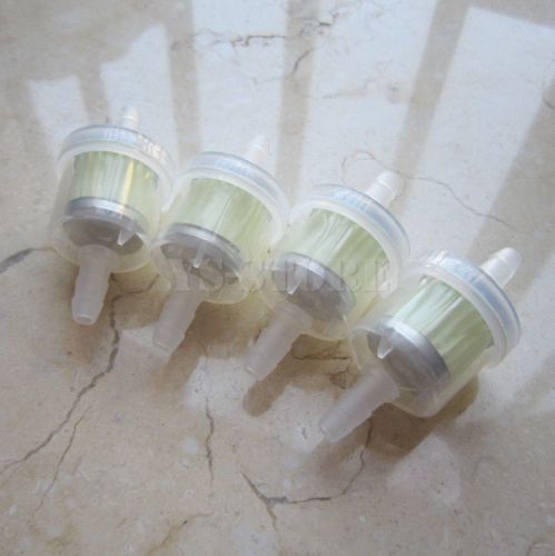 4xuniversal mini small engine fram  6mm-8mm plastic inline fuel/gas filter lot