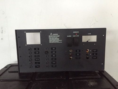 Aluminum breaker / switch panel 18 1/4" x 9" marine boat