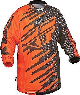 Fly racing kinetic shock jersey black/orange adult