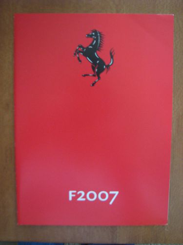 Ferrari f-1 f2007 folder ~ 3017/07 ~english &amp; italian