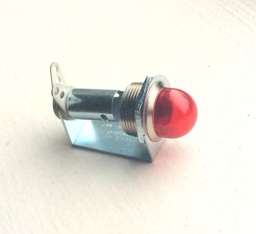 Vintage red  beehive lens dash gauge panel light hot rod 5/8&#034;. nos dialco