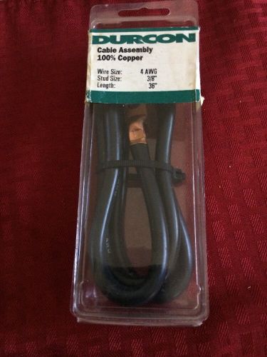 Durcon negative neutral 100% copper battery assembly wire 36" long 4awg