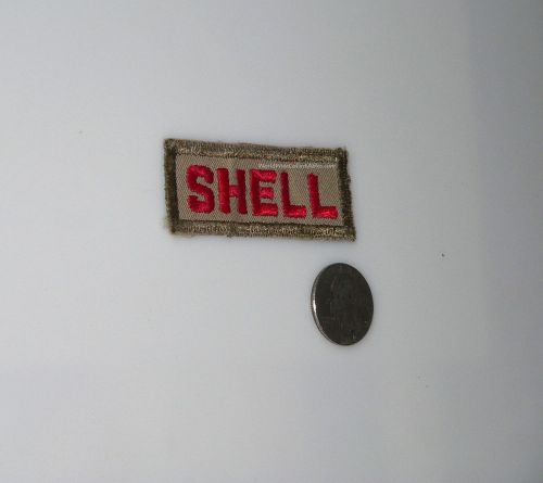 Original old shell oil employee service patch denium shirt hat or jacket pocket