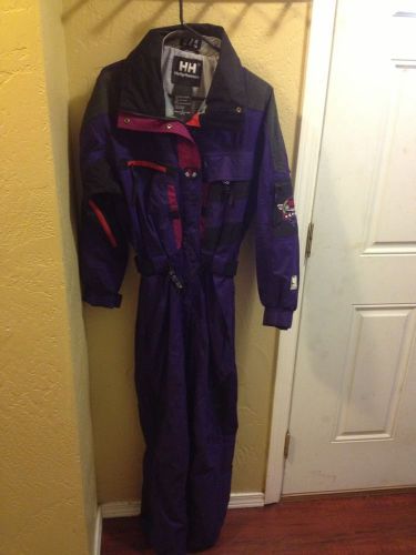 Helly hansen 1 piece sm ski jumpsuit coverall marine boat sailing wear used nice
