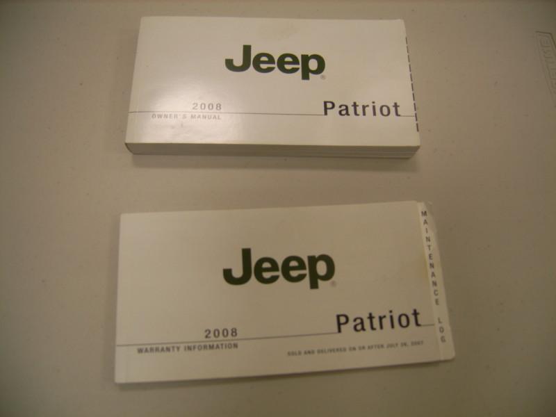 2008 jeep patriot owner's manual