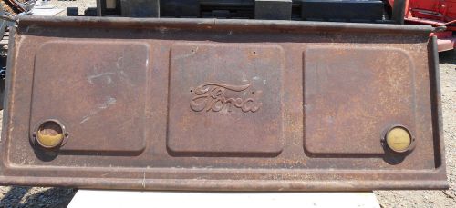 Vintage 1940&#039;s 50&#039;s ford pickup truck bed tailgate raised script logo 54&#034; x 21&#034;