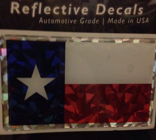 State of texas flag reflective domed auto truck decal made in the usa! (txfl-tx)