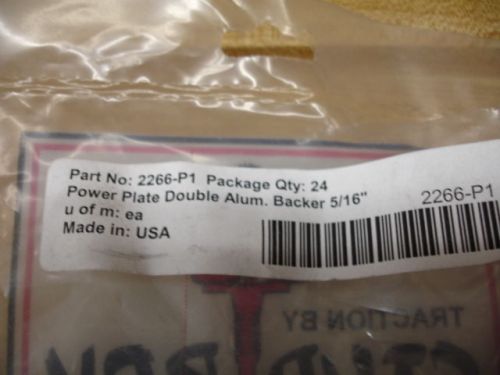 Stud-boy "double power plate" aluminum backer plates 5/16 21pcs