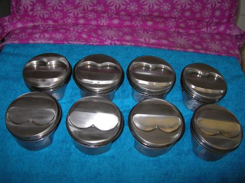 Srp 142021 sbc 406 forged racing pistons - good used condition - free shipping!