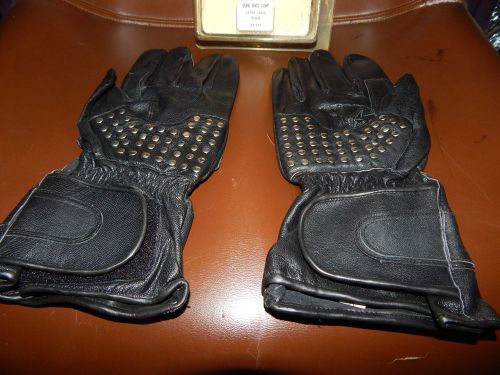 New leather motorcycle riding gloves