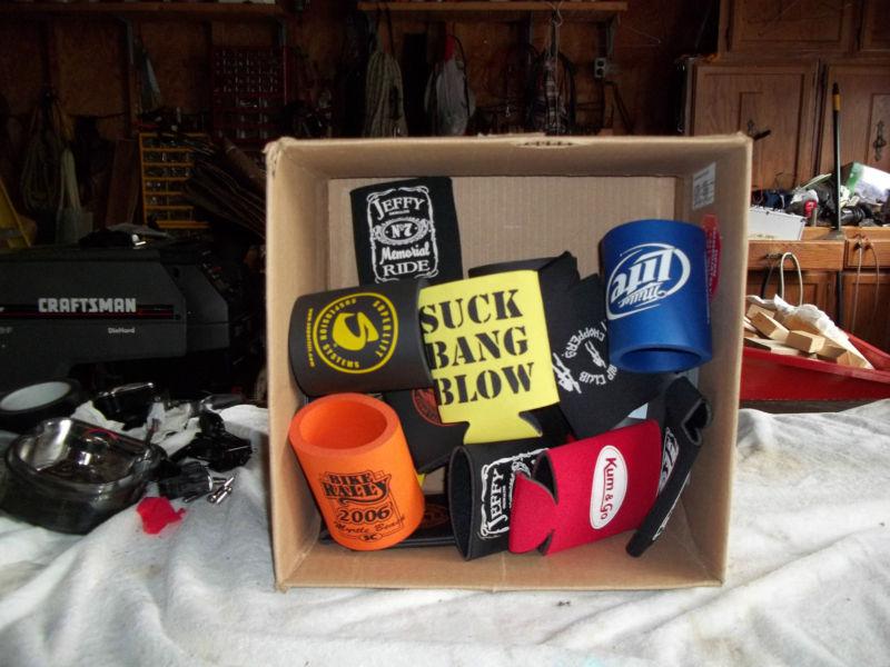 Biker can coozies