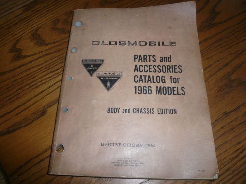 1966 oldsmobile parts accessories catalog - original october 1965 - vintage
