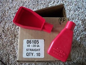 Box of 15 battery terminal protectors covers red 1/0 and 2/0 gauge free ship!