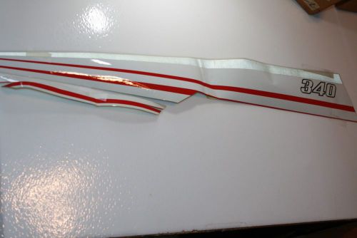 Nos yamaha snowmobile decal ornament #1 1978 et340 enticer hood decals