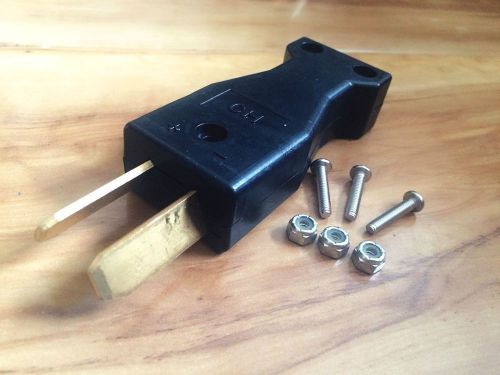 Crowfoot black charger plug for 36v 48v club car ezgo golf carts plug battery