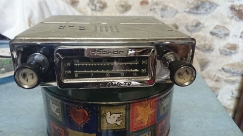 Becker monte carlo vintage tube car radio germany rare mercedes benz ponton
