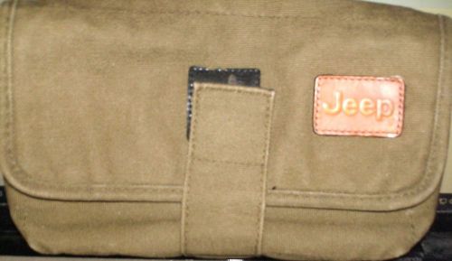 Genuine jeep owners manual carry case pouch good condition