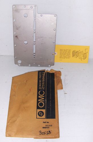 Nos omc 381848 exhaust cover / plate omc / johnson / evinrude
