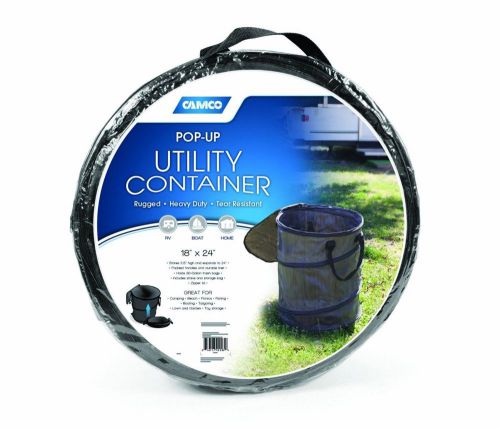 Camco collapsible pop-up utility trash can container (18&#034; x 24&#034;)