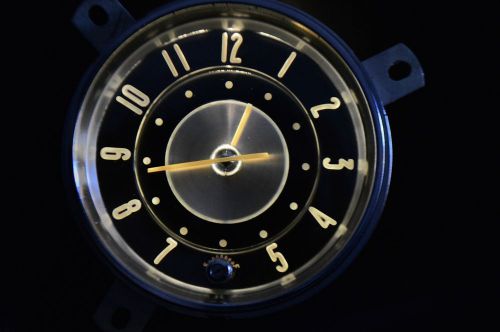 Vintage oem 1951 buick dash clock  white numbers