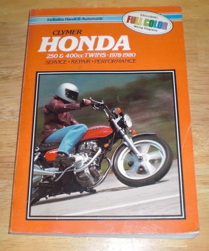 Used clymer honda 250 &amp; 400cc twins 78 to 80  repair manual w/wiring diagrams