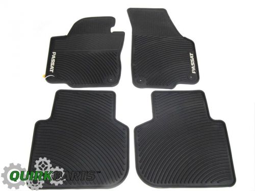 2012-2016 vw volkswagen passat nar rubber monster floor mats set genuine oem new