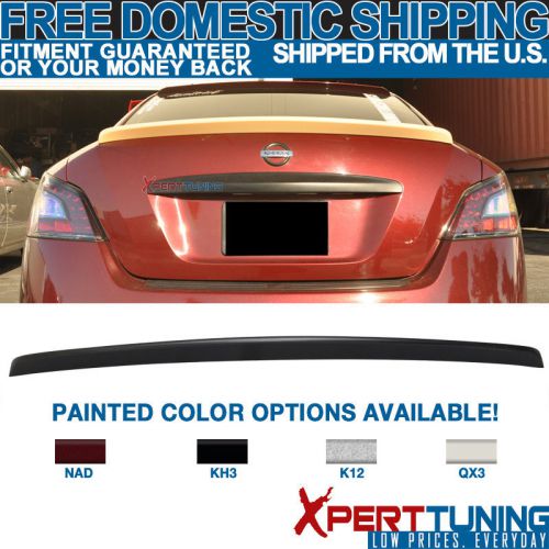 Fits 09-15 nissan maxima st style all color match painted trunk spoiler - abs