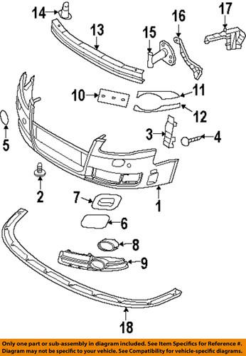 Audi oem 8e0807820gru front bumper & grille-lamp bezel