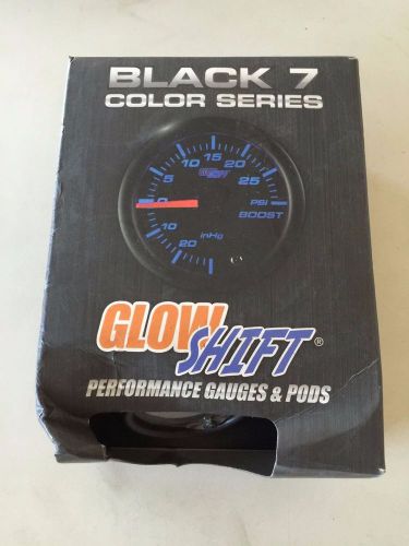 52mm glowshift black 7 color series turbo 30 psi boost gauge meter gs-c701-sm