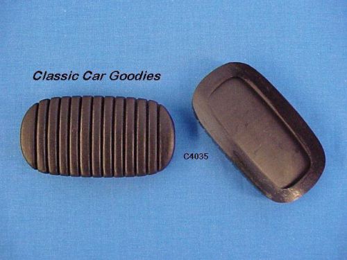 1937 1942 chevy clutch &amp; brake pedal pads (2) 1938 1939 1940 1941