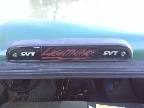 Ford f150 lightning 3rd brake light decal overlay 93 94 95