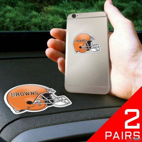 Fanmats - 2 pairs of nfl cleveland browns dashboard phone grips 13130