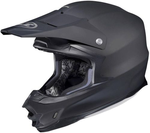 Hjc fg-x matte black off- road motocross helmet