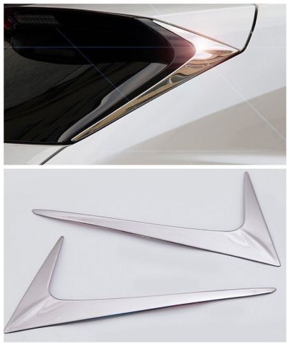 Stainless rear window triangle sill trim 2pcs for lexus nx200t nx300h 2015